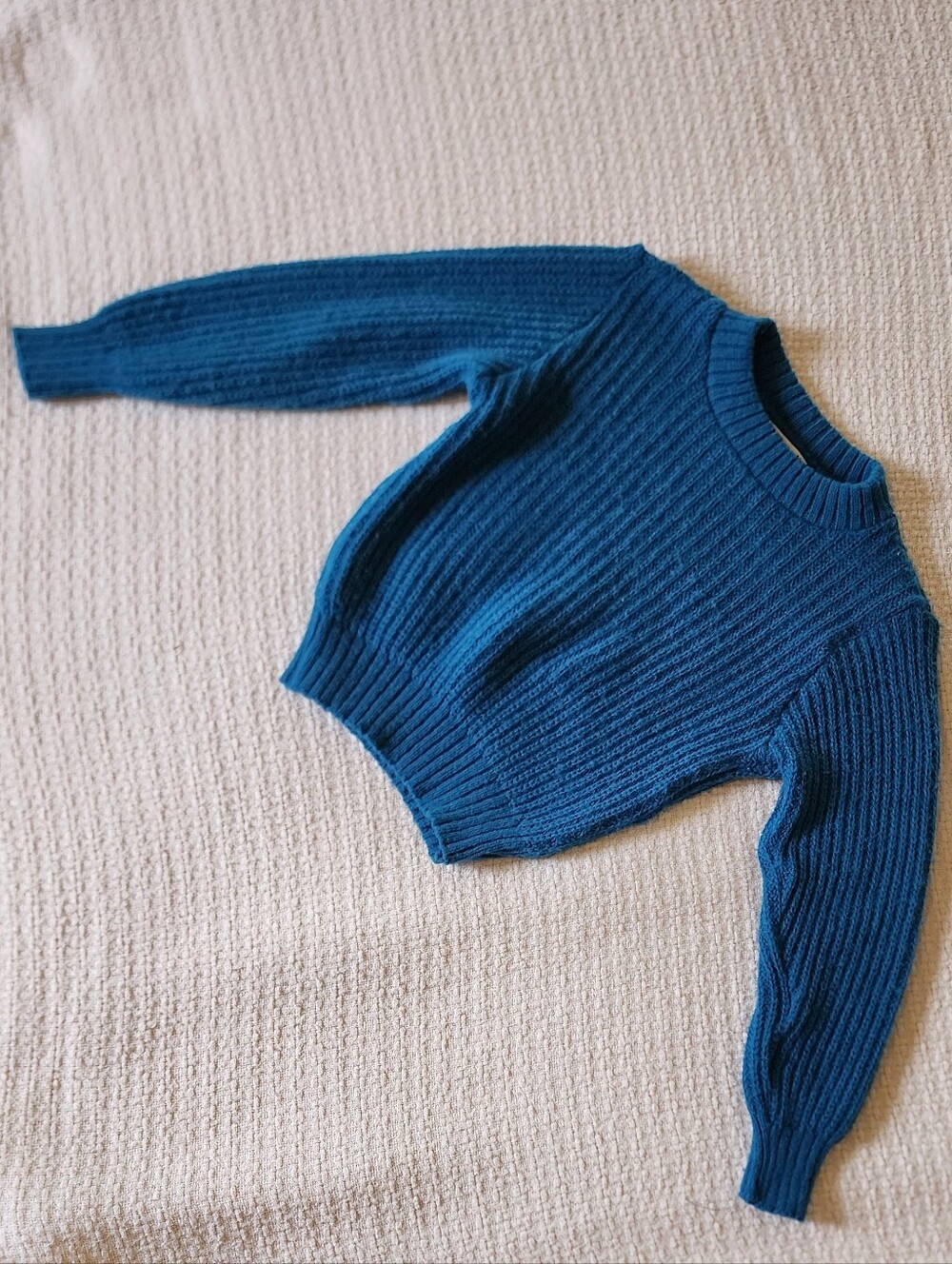 Vintage Boy's Blue Knit Sweater
